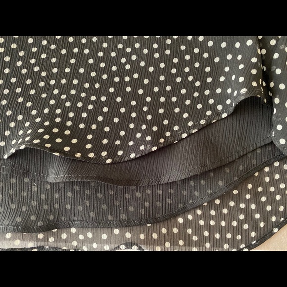 Tommy Hilfiger Medium Black Polka Dotted top - Picture 2 of 11